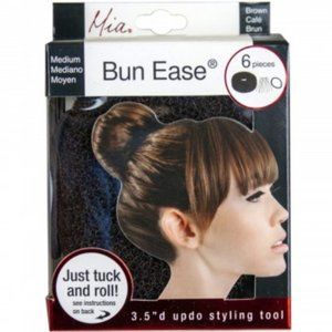 Set of 2 MIA brown NIP beauty bun ease bun